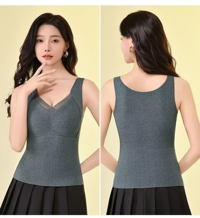 Womens Thermal Shirt Graphene Thermal Vest Thermal Bottoming Shirt
